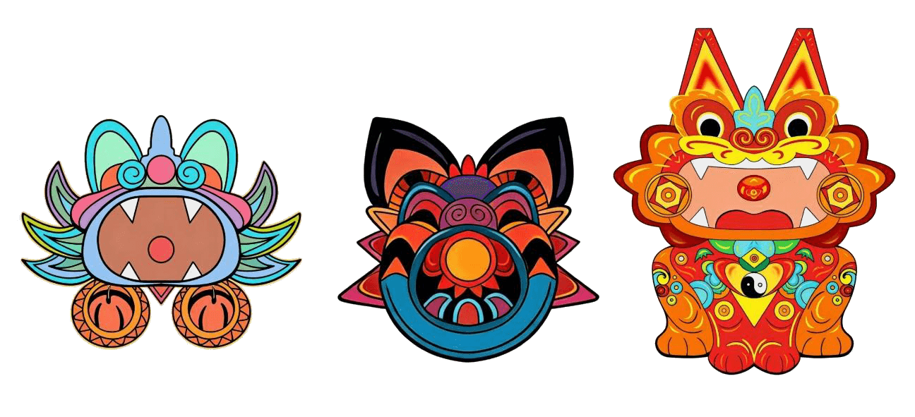 云南非遗瓦猫绮梦家族系列 IP 形象画 缩略图