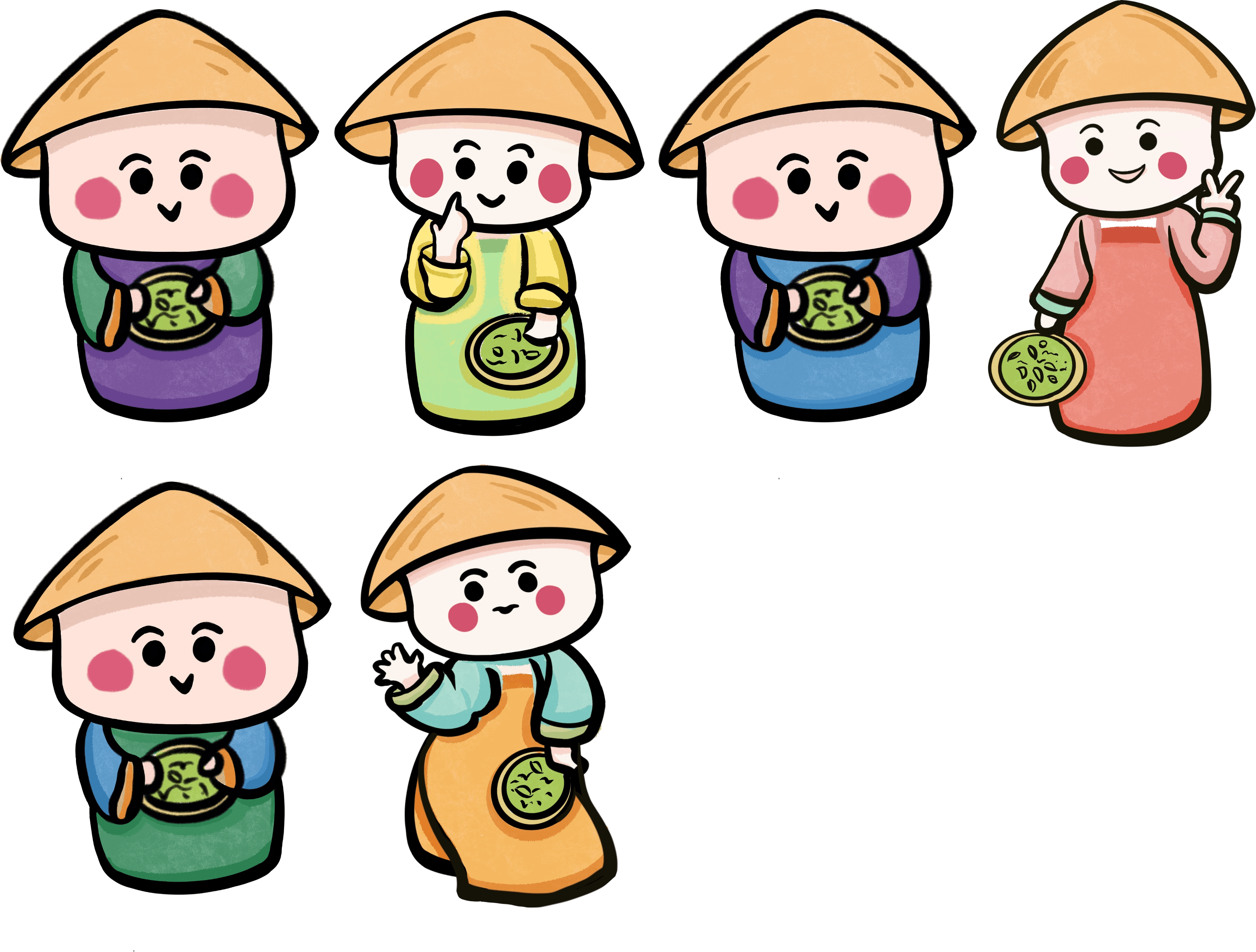 喜乐双仔 IP 形象画 缩略图
